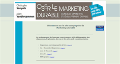 Desktop Screenshot of marketing-durable.pearson.fr