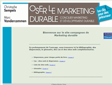 Tablet Screenshot of marketing-durable.pearson.fr