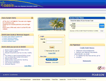 Tablet Screenshot of oasis.pearson.com
