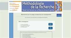 Desktop Screenshot of methodologie-recherche.pearson.fr